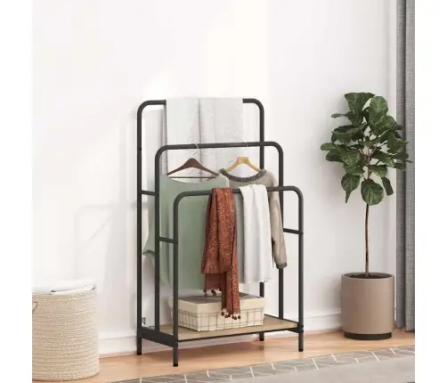 Auduma Statīvs Ar Plauktu Sonomas Ozola 60 X 30 X 100.5 Cm Vidaxl