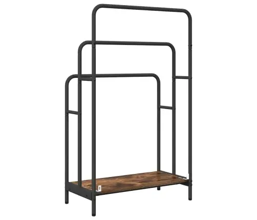 Auduma Statīvs Dūmu Ozols 60 X 30 X 100.5 Cm Inženierijas Koks Vidaxl