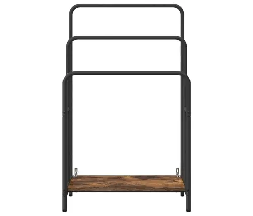 Auduma Statīvs Dūmu Ozols 60 X 30 X 100.5 Cm Inženierijas Koks Vidaxl