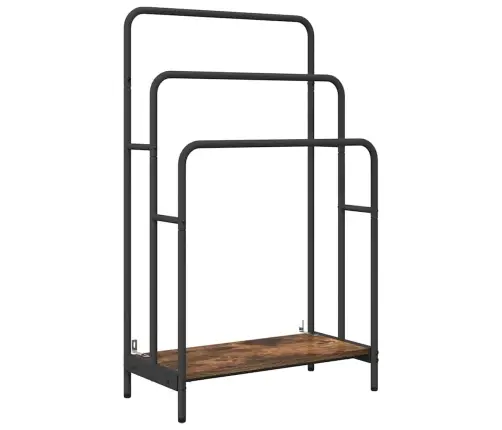 Auduma Statīvs Dūmu Ozols 60 X 30 X 100.5 Cm Inženierijas Koks Vidaxl