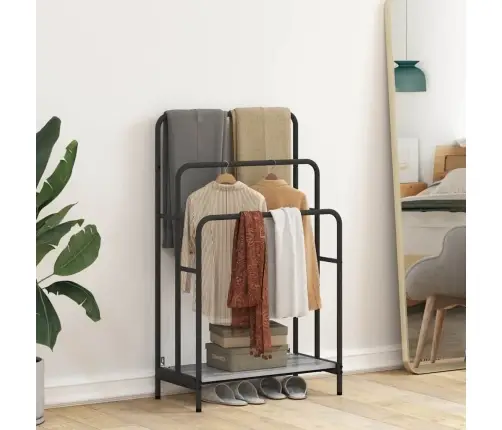 Auduma Statīvs Pelēka Sonomas Ozola 60 X 30 X 100.5 Cm Vidaxl