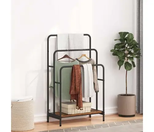 Auduma Statīvs Vecs Koks 60 X 30 X 100.5 Cm Inženierijas Koks Vidaxl