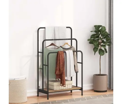 Riidepuu Riiuliga Käsitöötamm 60 X 30 X 100.5 Cm Tehispuit