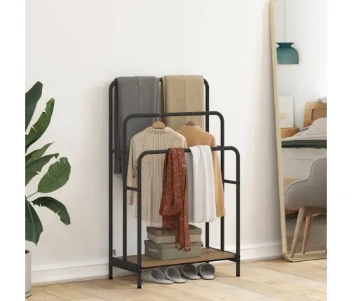 Riidepuu Riiuliga Käsitöötamm 60 X 30 X 100.5 Cm Tehispuit