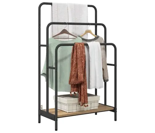 Riidepuu Riiuliga Käsitöötamm 60 X 30 X 100.5 Cm Tehispuit