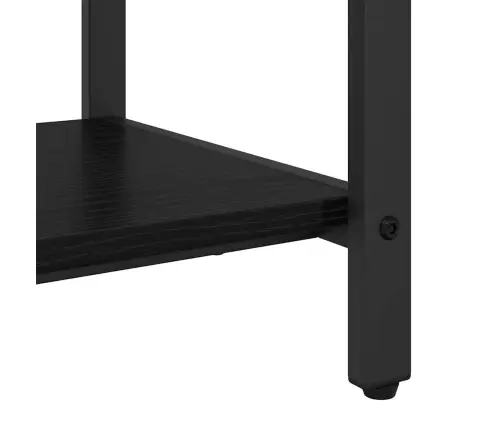 Pakaramais Melns Ozols 95 X 34 X 184 Cm Inženierijas Koks Vidaxl