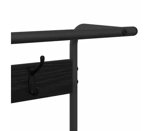 Pakaramais Melns Ozols 95 X 34 X 184 Cm Inženierijas Koks Vidaxl