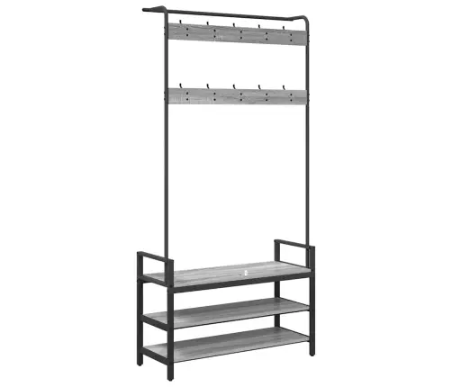 Paltas Pilka Sonoma Ąžuolo 95 X 34 X 184 Cm Apdirbta Mediena