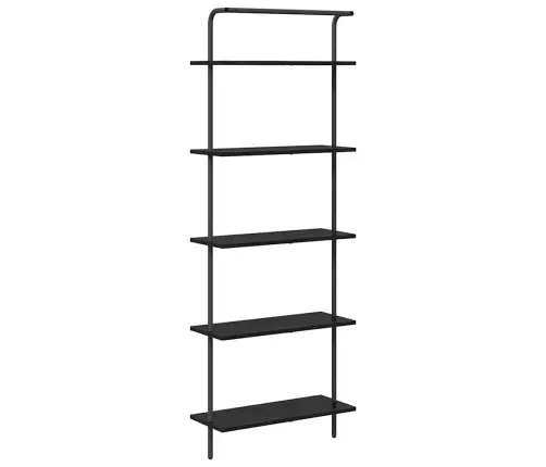 Raamatukapp Must Tamm 60 X 24 X 168 Cm Tehispuit