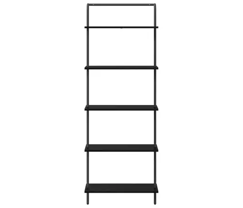 Raamatukapp Must Tamm 60 X 24 X 168 Cm Tehispuit