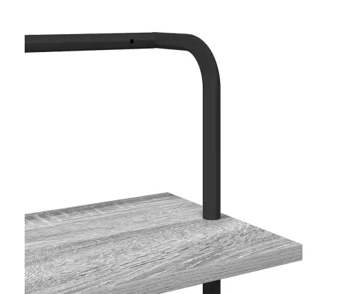 Knygų Lentyna Pilka Sonoma Ąžuolo 60 X 24 X 168 Cm