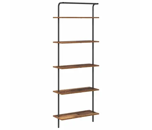 Grāmatu Plaukts Vecs Koks 60 X 24 X 168 Cm Inženierijas Koks Vidaxl