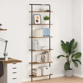 Grāmatu Plaukts Vecs Koks 60 X 24 X 203 Cm Inženierijas Koks Vidaxl