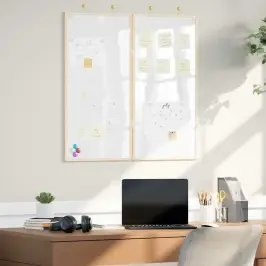 Saziņas Tāfele Balts 80 X 80 X 1.4 Cm Priedes Masīvkoks Vidaxl