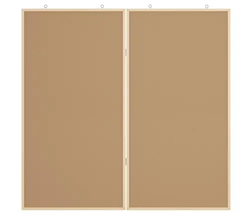 Magnētiskā Tāfele Balts 100 X 1.4 X 100 Cm Priedes Masīvkoks Vidaxl