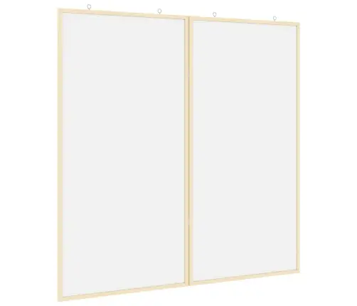 Magnētiskā Tāfele Balts 100 X 1.4 X 100 Cm Priedes Masīvkoks Vidaxl
