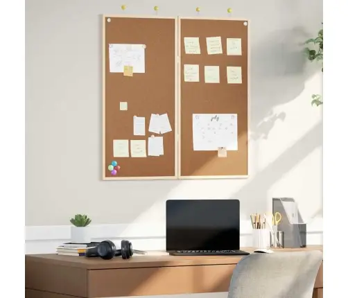 Korķa Dēlis Brūna 80 X 1.4 X 80 Cm Priedes Masīvkoks Vidaxl