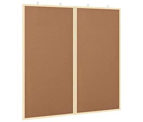 Korķa Dēlis Brūna 80 X 1.4 X 80 Cm Priedes Masīvkoks Vidaxl