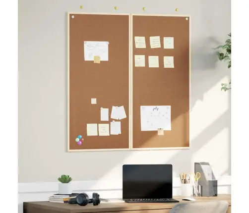 Pranešimų Lenta Ruda 80 X 80 X 1.4 Cm Pušies Masyvas