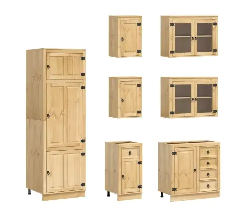 Spintelė Su Stalčiais Su Stalčių Ski 14 Pcs Medaus Ruda