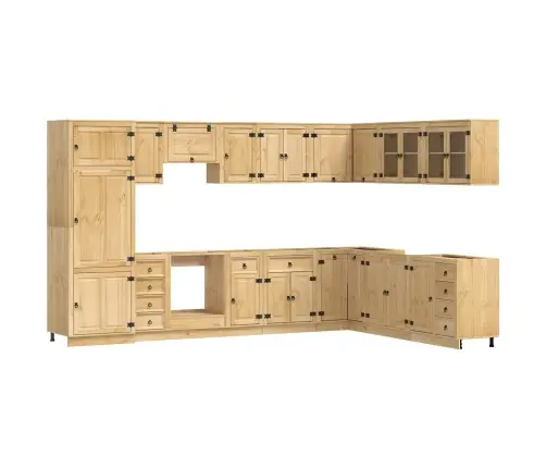 Spintelė Su Stalčiais Su Stalčių Ski 14 Pcs Medaus Ruda