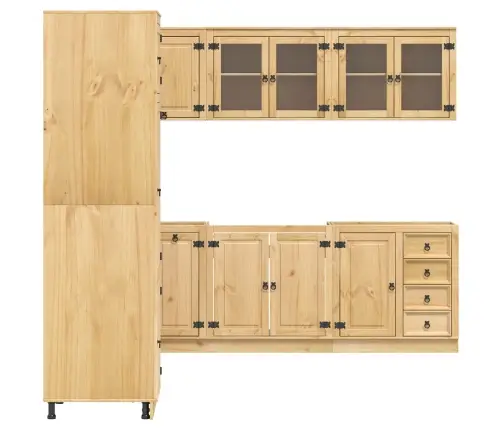 Spintelė Su Stalčiais Su Stalčių Ski 14 Pcs Medaus Ruda