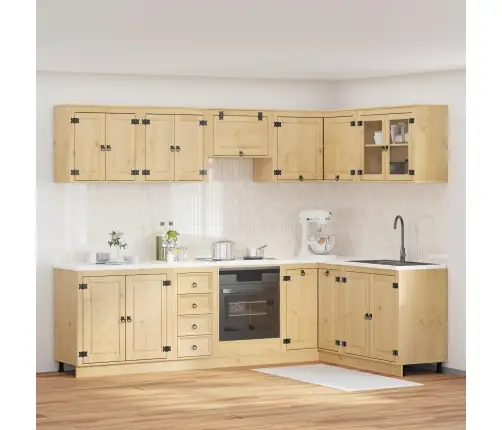 Plakans Ar Atvilktni Ar Plauktu 10 Pcs Medus Ciets Priedes Koks Vidaxl