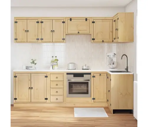 Plakans Ar Atvilktni Ar Plauktu 10 Pcs Medus Ciets Priedes Koks Vidaxl