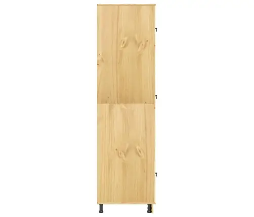 Plakans Ar Atvilktni Ar Plauktu 9 Pcs Medus Ciets Priedes Koks Vidaxl