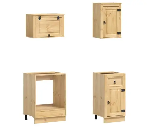 Plakans Ar Atvilktni Ar Plauktu 8 Pcs Medus Ciets Priedes Koks Vidaxl