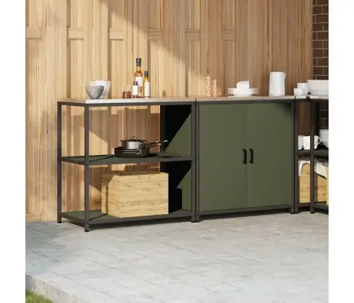 Köögivarustus 2 Pcs Küpset Roheline Külmvalmistatud Teras