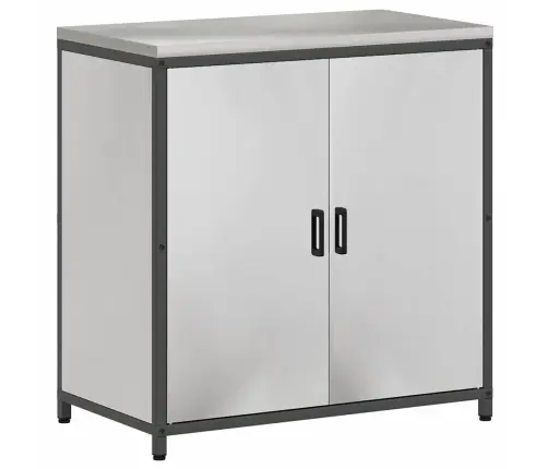 Virtuves Glabāšanas Komplekts 2 Pcs Sudrabs 180 X 50 X 92 Cm Vidaxl