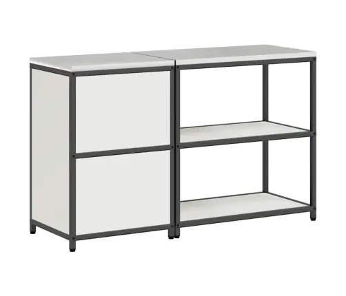 Virtuves Glabāšanas Komplekts 2 Pcs Balta 150 X 50 X 92 Cm Vidaxl