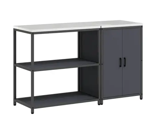 Virtuves Glabāšanas Komplekts 2 Pcs Antracīta 150 X 50 X 92 Cm Vidaxl