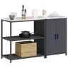 Virtuves Glabāšanas Komplekts 2 Pcs Antracīta 150 X 50 X 92 Cm Vidaxl