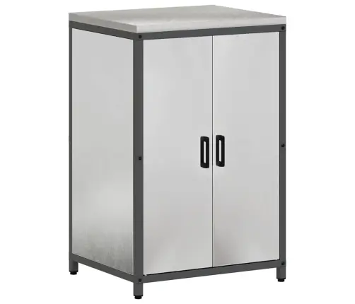 Virtuves Glabāšanas Komplekts 2 Pcs Sudrabs 150 X 50 X 92 Cm Vidaxl