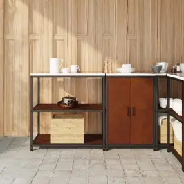 Virtuves Glabāšanas Komplekts 2 Pcs Rūsa Novecināts Tērauds Vidaxl Virtuves Glabāšanas Komplekts 2 Pcs Rūsa Novecināts Tērauds Vidaxl