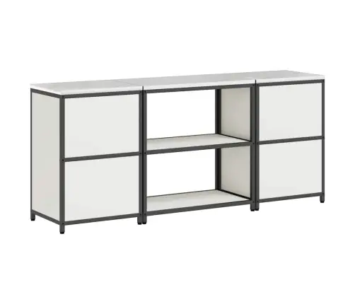 Virtuves Glabāšanas Komplekts 3 Pcs Balta 210 X 50 X 92 Cm Vidaxl