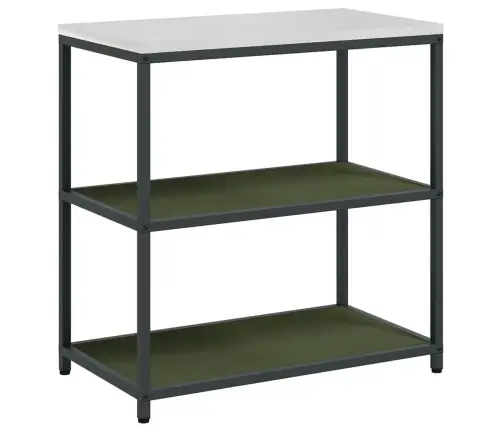 Virtuves Glabāšanas Komplekts 3 Pcs Olīvu Zaļš 210 X 50 X 92 Cm Vidaxl