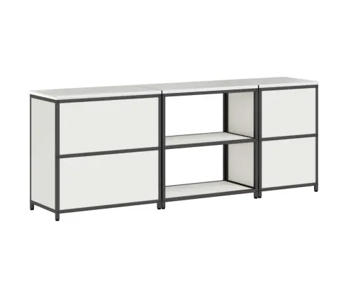 Virtuves Glabāšanas Komplekts 3 Pcs Balts 240 X 50 X 92 Cm Vidaxl