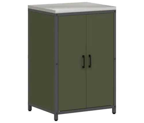 Virtuves Glabāšanas Komplekts 3 Pcs Olīvu Zaļš 240 X 50 X 92 Cm Vidaxl