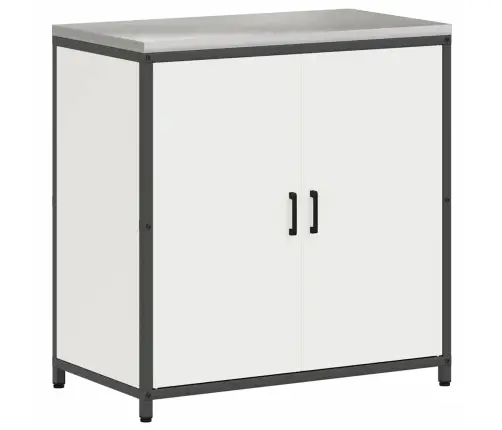 Virtuves Glabāšanas Komplekts 2 Pcs Balts 150 X 50 X 92 Cm Vidaxl