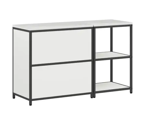 Virtuves Glabāšanas Komplekts 2 Pcs Balts 150 X 50 X 92 Cm Vidaxl