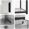 Virtuves Glabāšanas Komplekts 2 Pcs Sudrabs 150 X 50 X 92 Cm Vidaxl