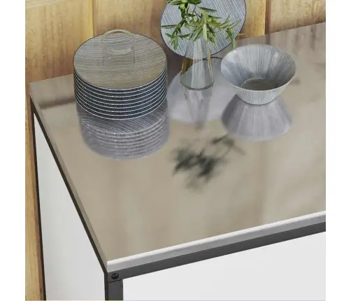 Virtuvės Saugojimo Rinkinys Su Lentyna Su Saugykla 2 Pcs Balta