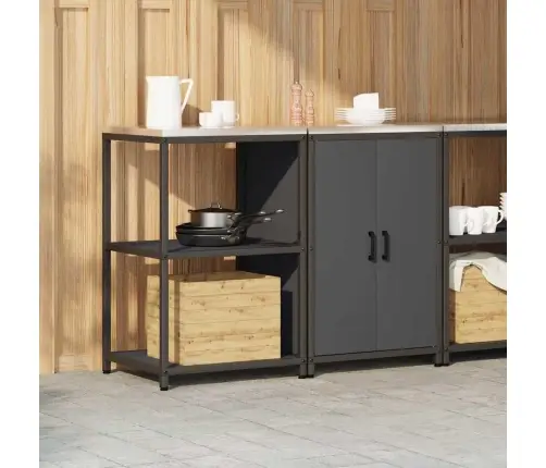 Virtuves Glabāšanas Komplekts 2 Pcs Antracīta 120 X 50 X 92 Cm Vidaxl