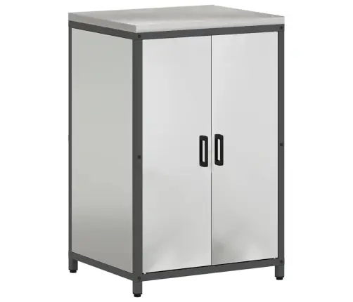 Köögivarustus Riiuliga Ladustamisega 2 Pcs Hõbedane Tsinkteras