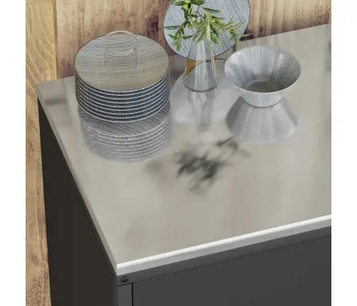 Virtuves Glabāšanas Komplekts 3 Pcs Melna 180 X 50 X 92 Cm Vidaxl