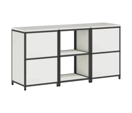 Virtuves Glabāšanas Komplekts 3 Pcs Balta 180 X 50 X 92 Cm Vidaxl