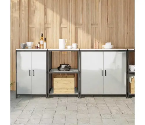 Virtuvės Saugojimo Rinkinys 3 Pcs Sidabro Cinkuota Plienas